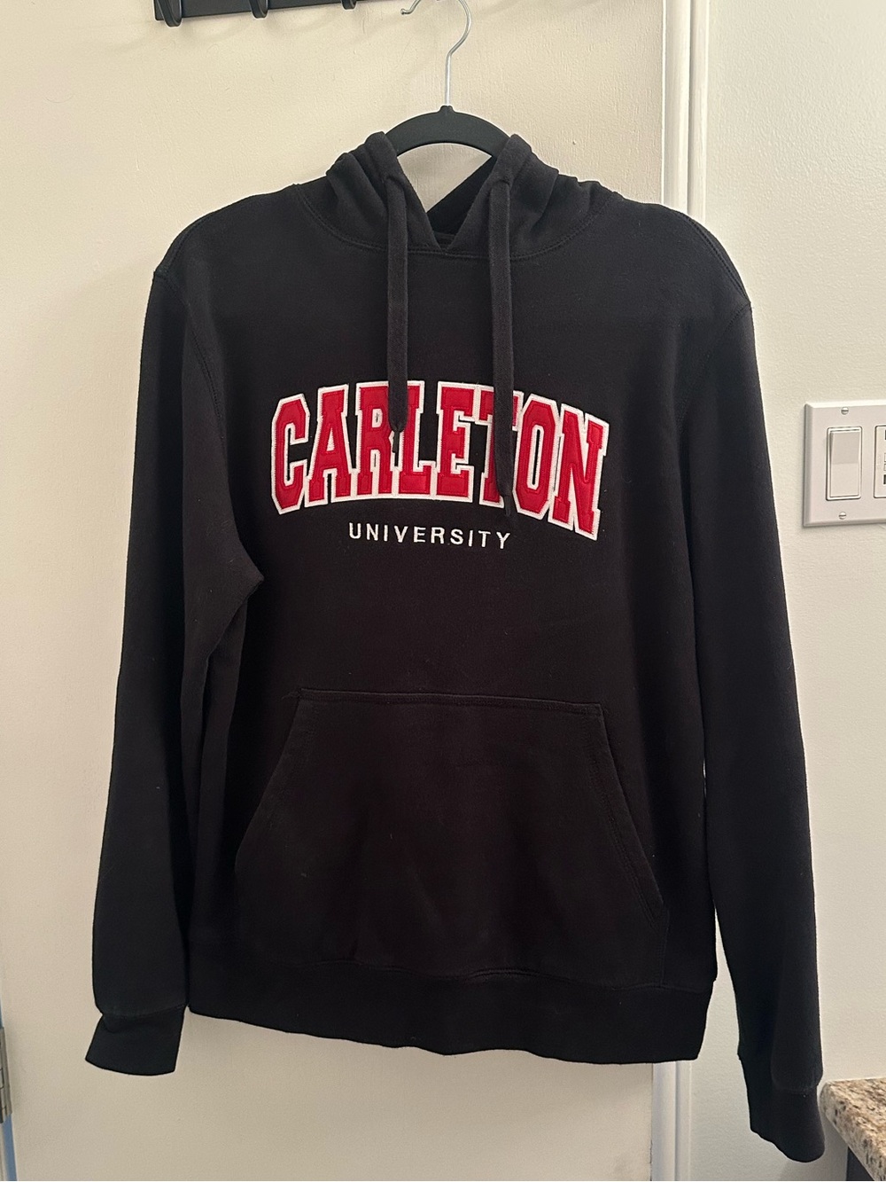 Black Carleton University Pullover Hoodie